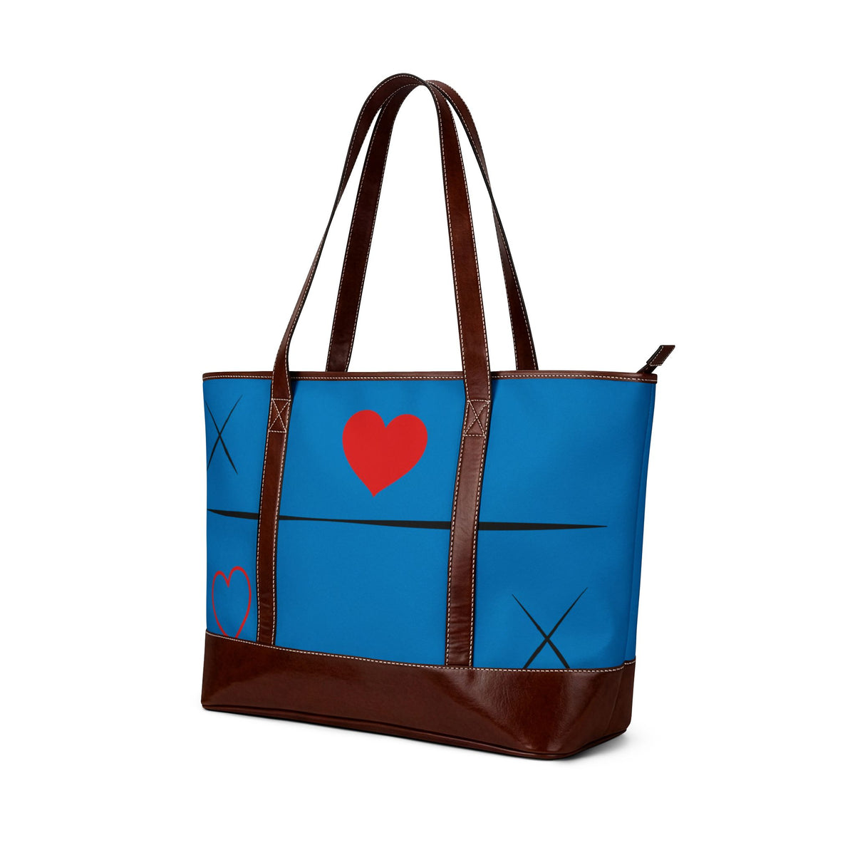 Blue Heart Handbag