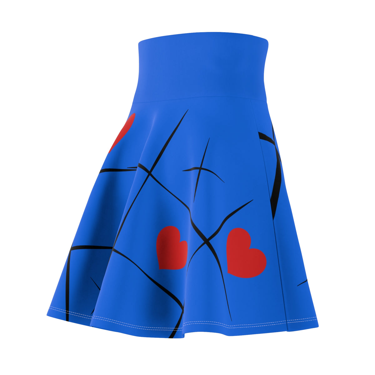 Women's Tic Tac Hearts Skater Skirt