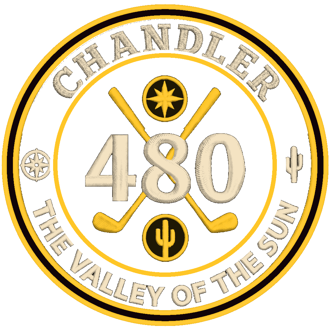 Chandler 480 Premium Five Panel Cap — Gold & Cream Crest