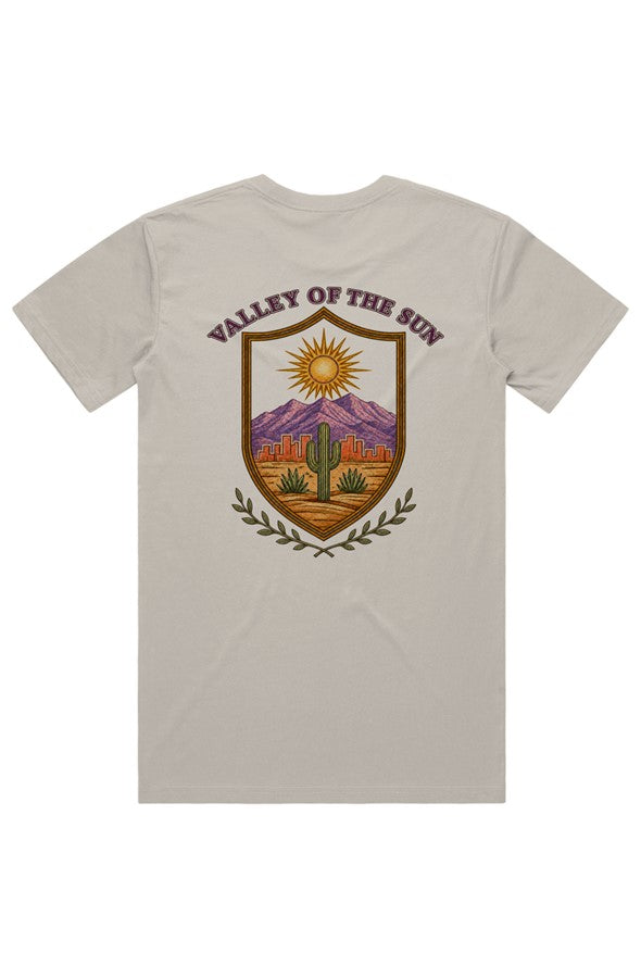 Valley Of The Sun Premium Staple Tee Front amp Bac