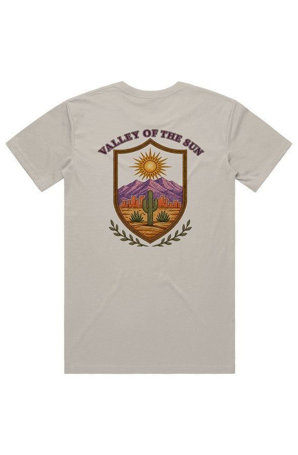 Valley Of The Sun Premium Staple Tee Front amp Bac