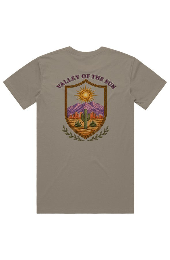 Valley Of The Sun Premium Staple Tee Front amp Bac