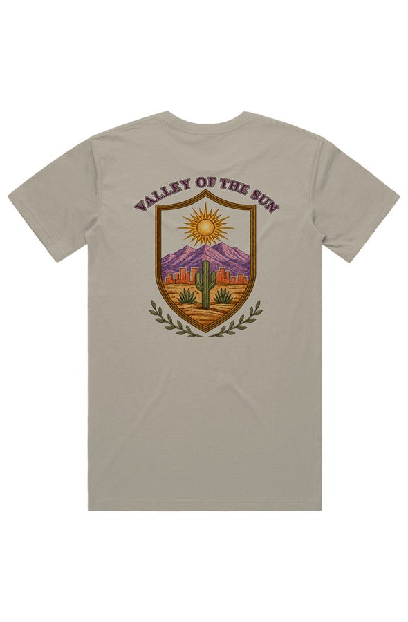 Valley Of The Sun Premium Staple Tee Front amp Bac