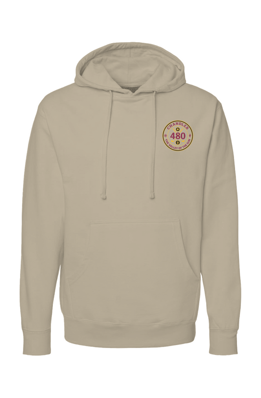 Chandler 480 Classic Independent Pullover Hoodie Maroon Gold Crest