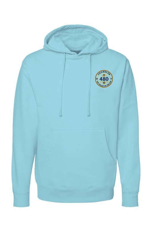 Chandler 480 Classic Independent Pullover Hoodie Navy Gold Crest