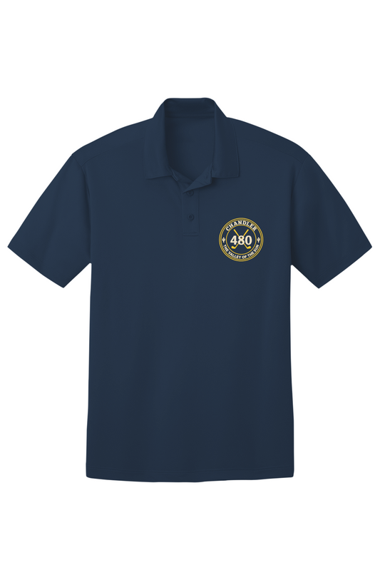 Chandler 480 Men s Classic Performance Polo Cream Gold Crest
