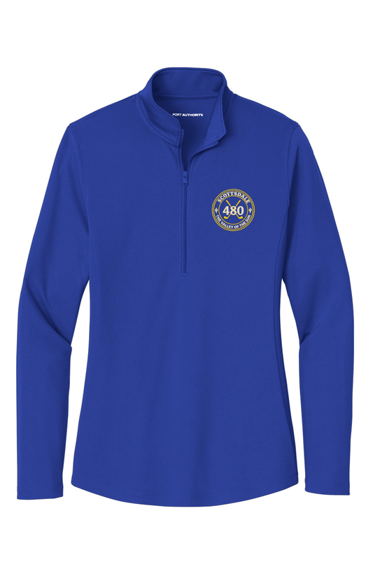 Women s Scottsdale 480 Performance 1 4 Zip Pullover Cream Gold Crest