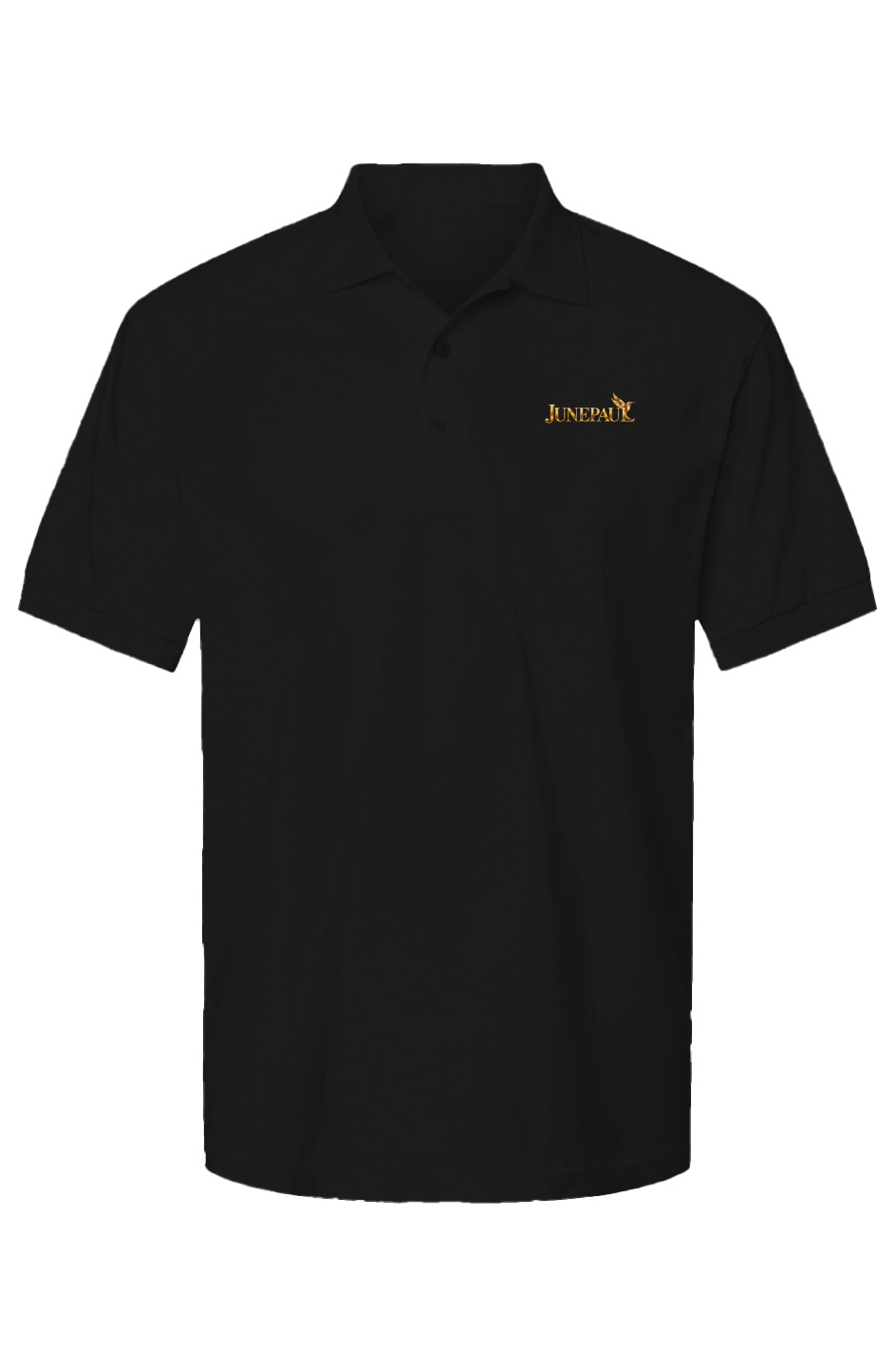 JUNEPAUL Signature Gold Hummingbird Men s DryBlend Jersey Polo