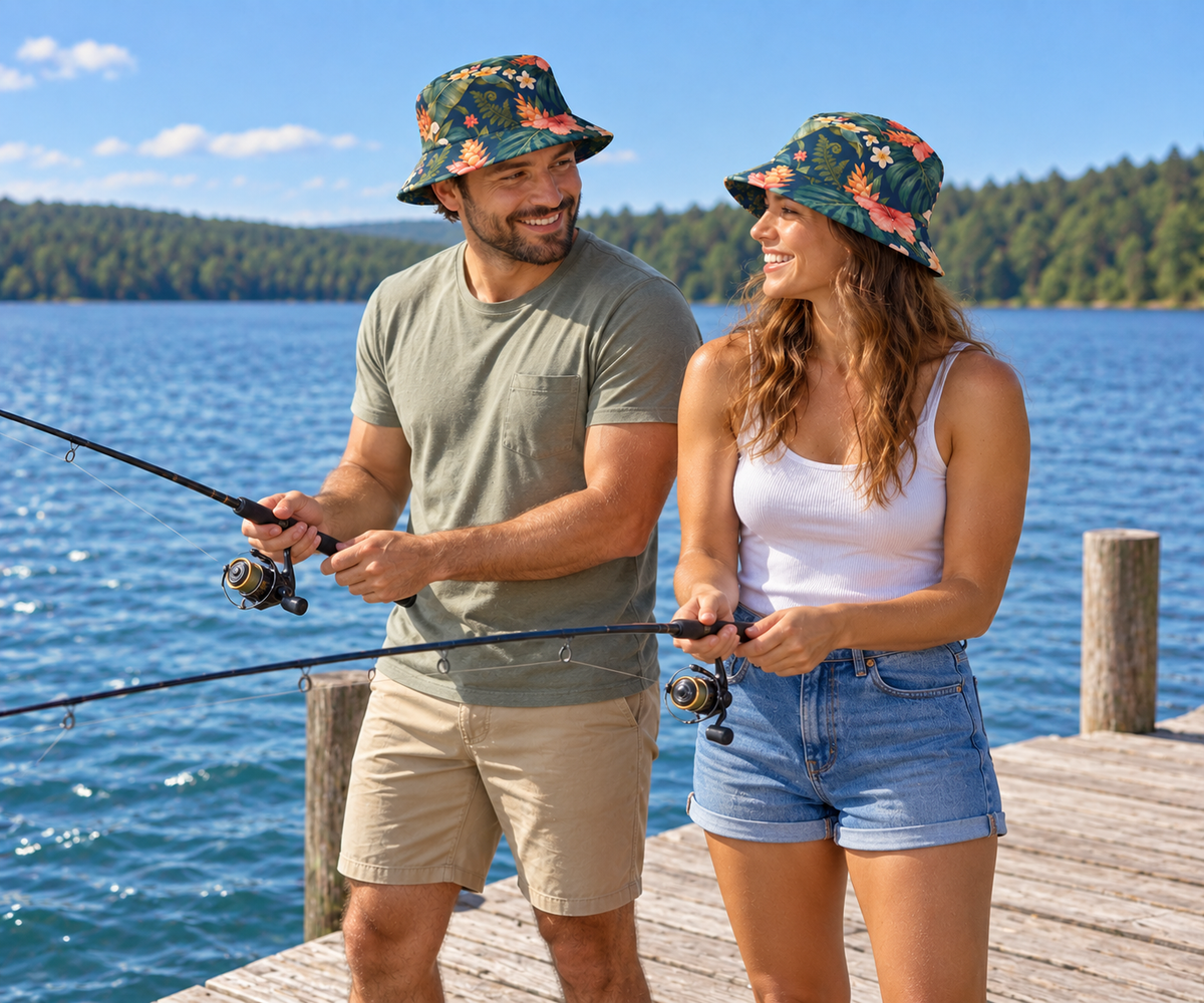 Tropical Botanicals Reversible Bucket Hat